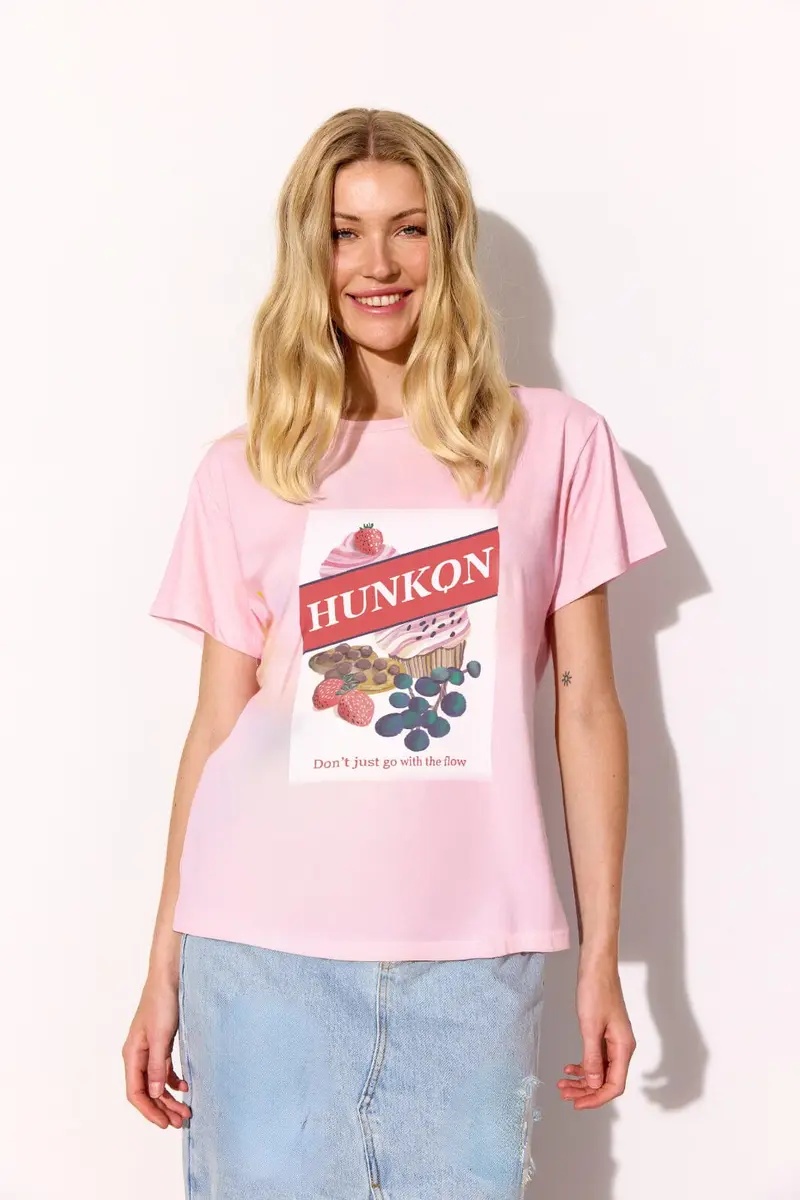 Hunkøn - Sweet Treat T-Shirt 26301 - Soft Pink
