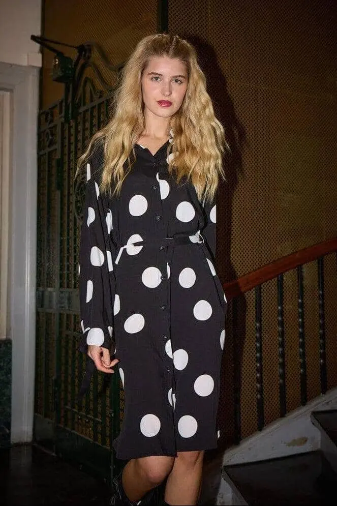 Hunkøn - Vicky Shirtdress 25983 - Big Dots