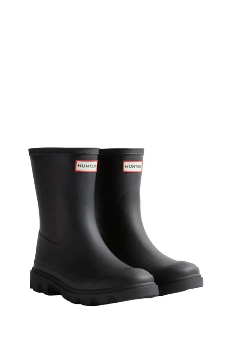 Hunter -  Downpour Short Boot Hfru0002251blk - Black
