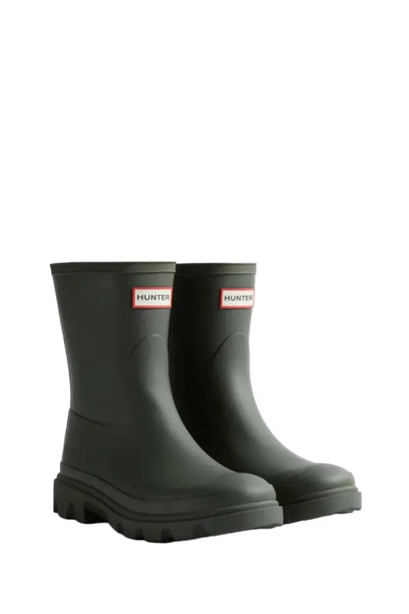 Hunter -  Downpour Short Boot Hfru0002251dov - Dark Olive