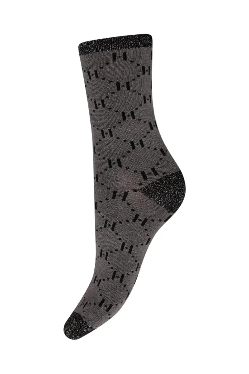 Hype The Detail - Logo Rib Sock 21470-7500 - 6 - Grå