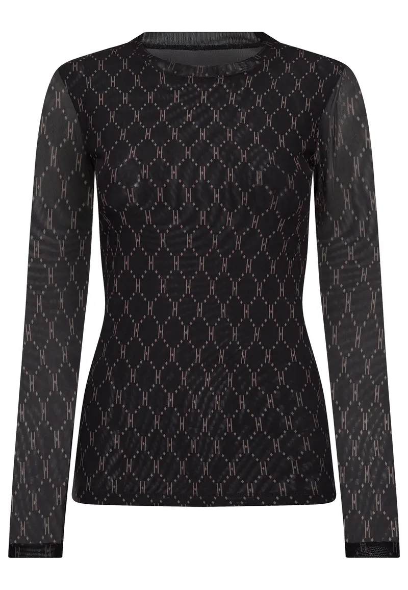 Hype The Detail - Mesh Blouse 320-15 - 50 - Black
