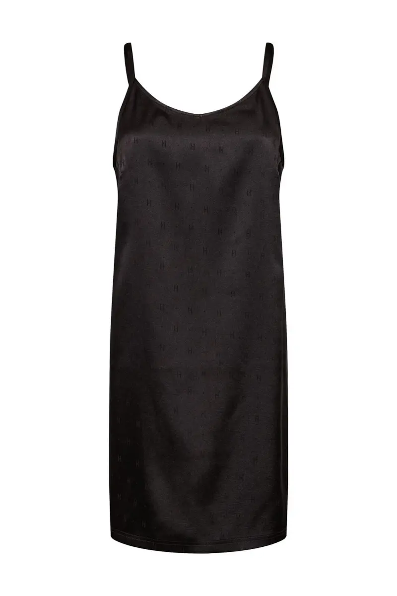 Hype The Detail - Slip Dress W/Log 240-98 - 9 - Black