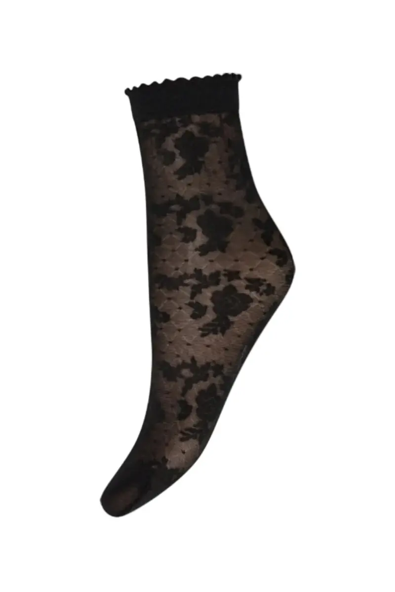 Hype The Detail - Sock Flower 20D 21086-75 - 1100 - Black