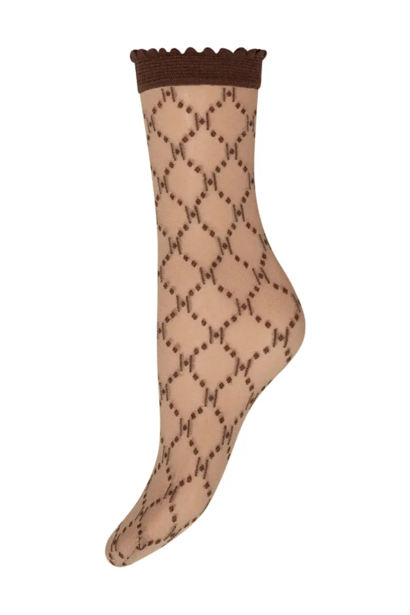 Hype The Detail - Socks Logo 25Den 21113-7501 - 4350 - Brun