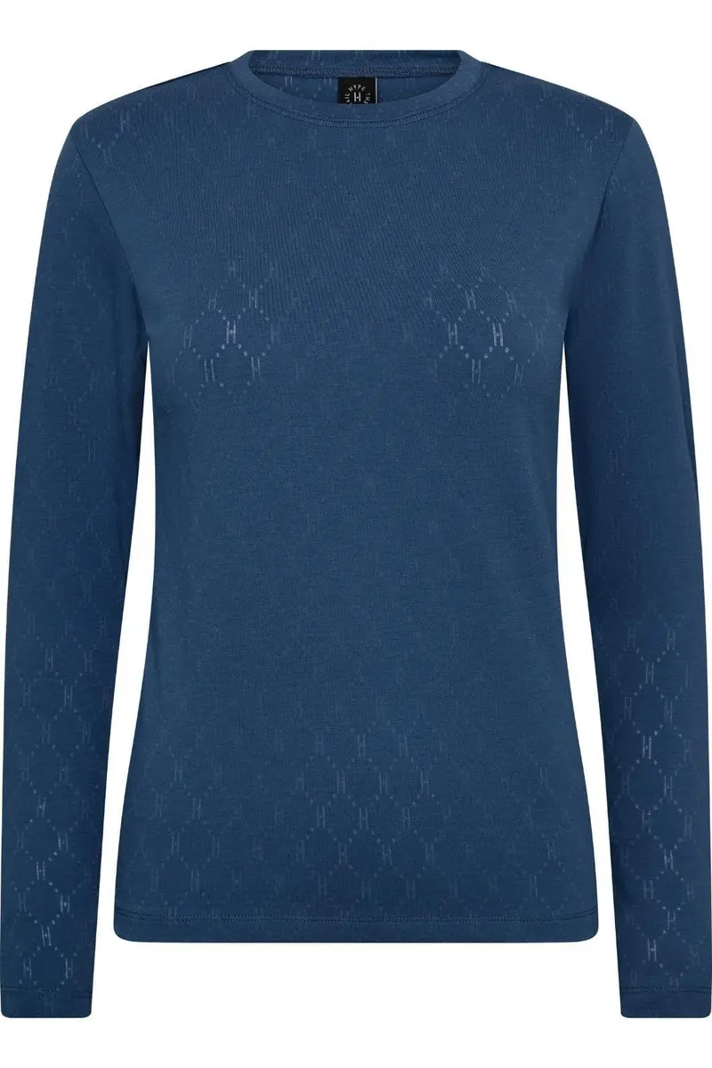Hype The Detail - Tee L/S, Cotton 600-14 - 48 - Blå