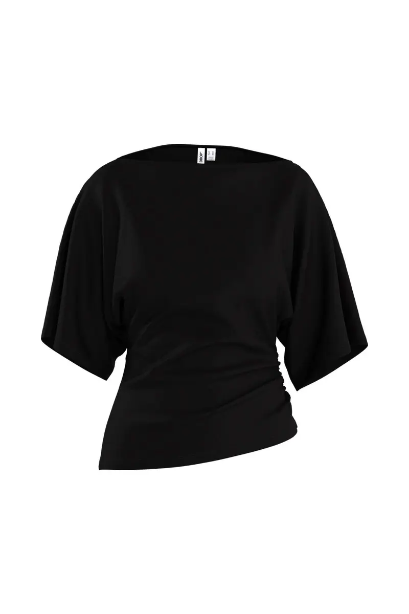 Hypedrop - Hdyuri Ss Draped Top 32001096 - 5309237 - Black