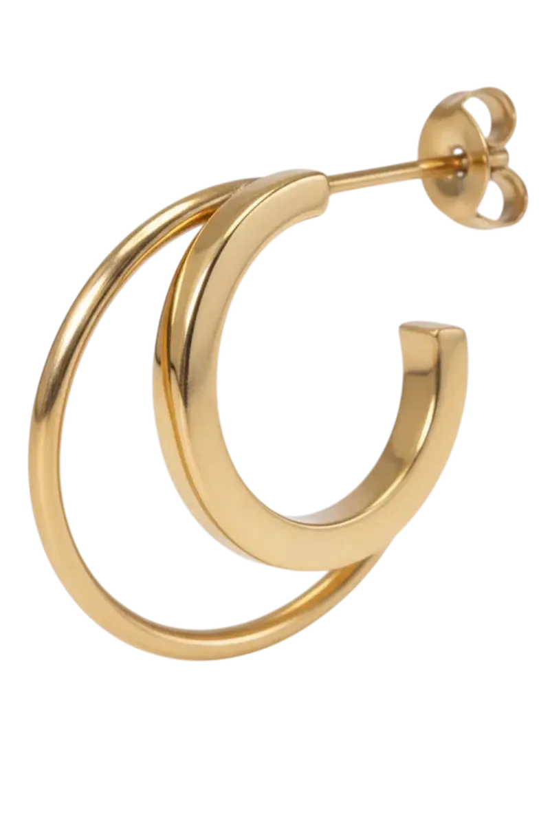 Jane Koenig - Double Olympia Hoop DOH-SS26-SS-GEFT - Golden