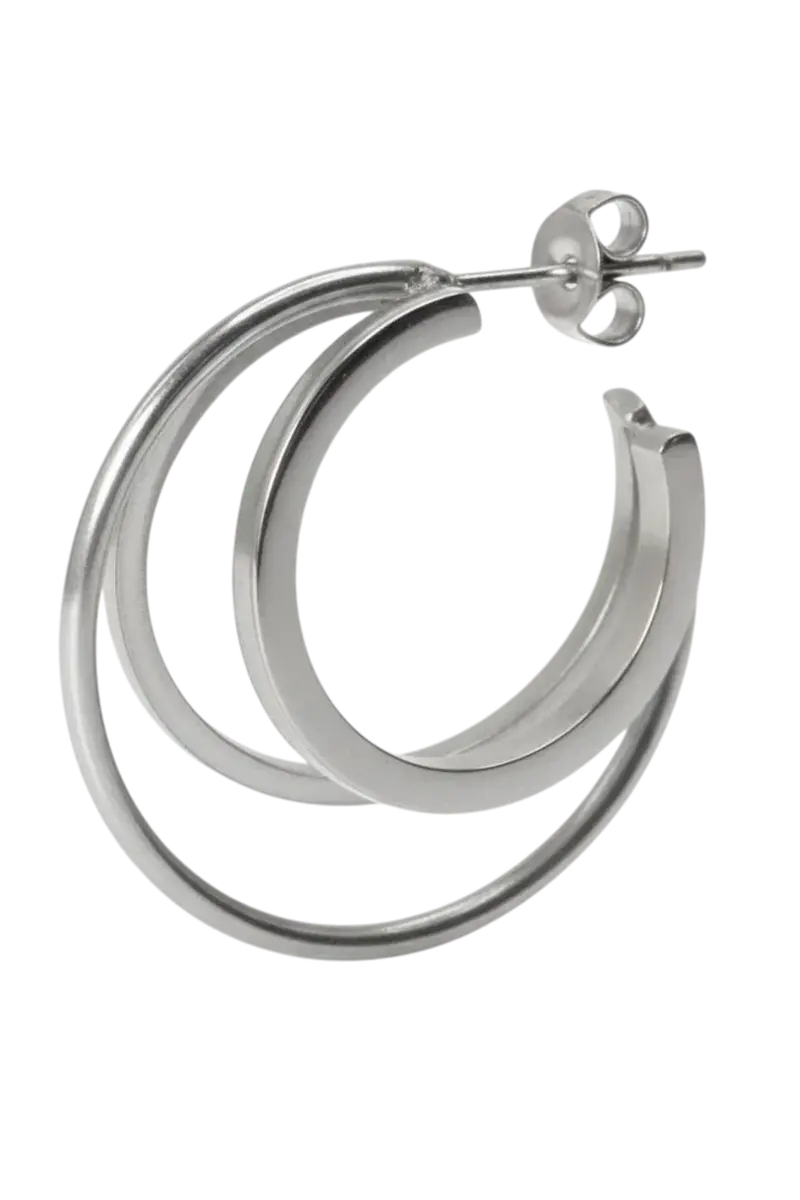 Jane Koenig - Triple Olympia Hoop TOH-SS26-SS-GEFT - Silver