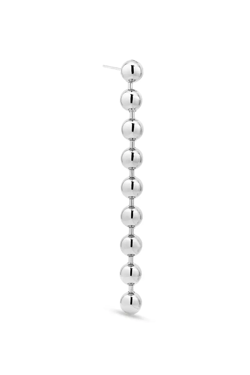 Jane Kønig - Big Atomic Chain Stud - Forsølvet