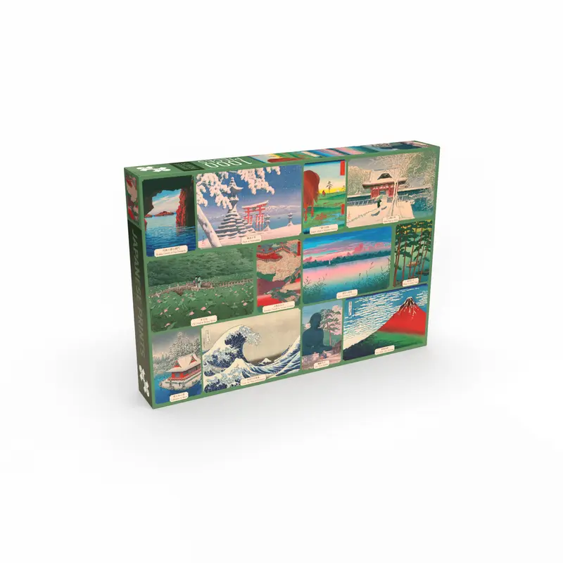 Japanese Prints 1000 brikker vintage puslespil fra Penny Puzzle