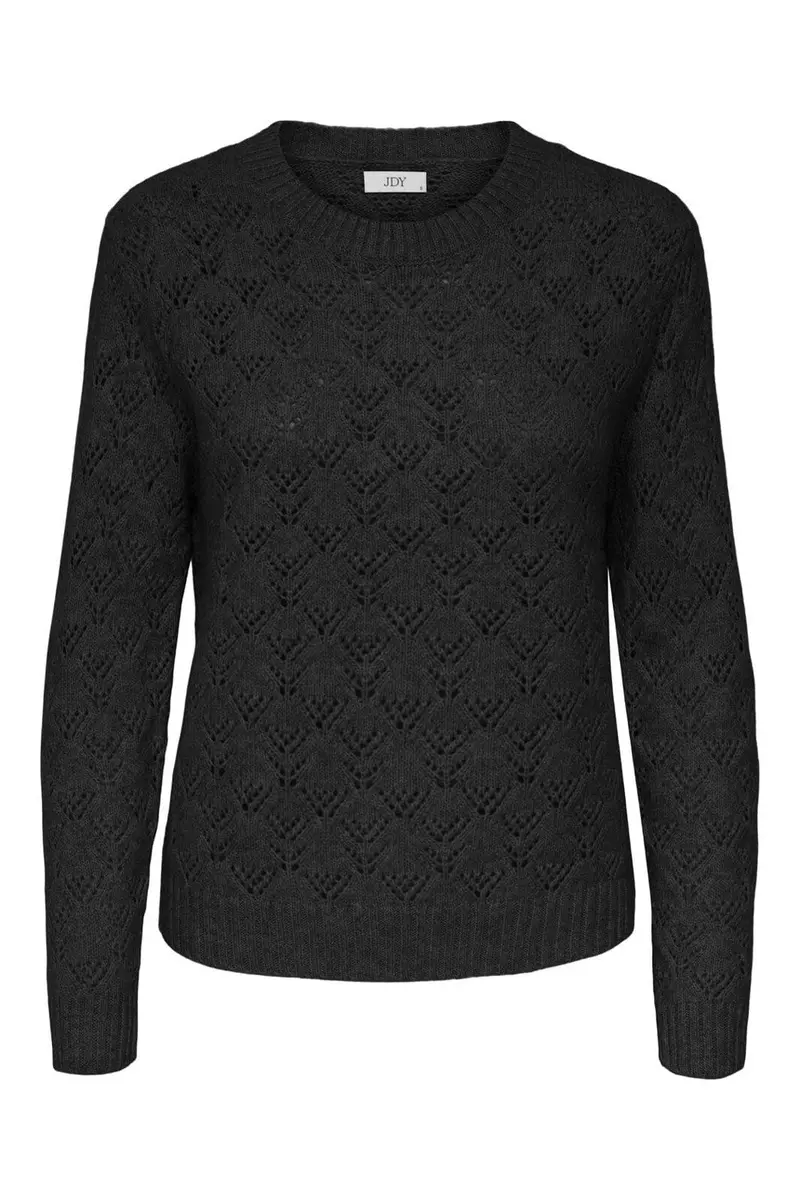 JDY - Jdyamanda Life L/S O-Neck Pullover Knt - 4907203 Black