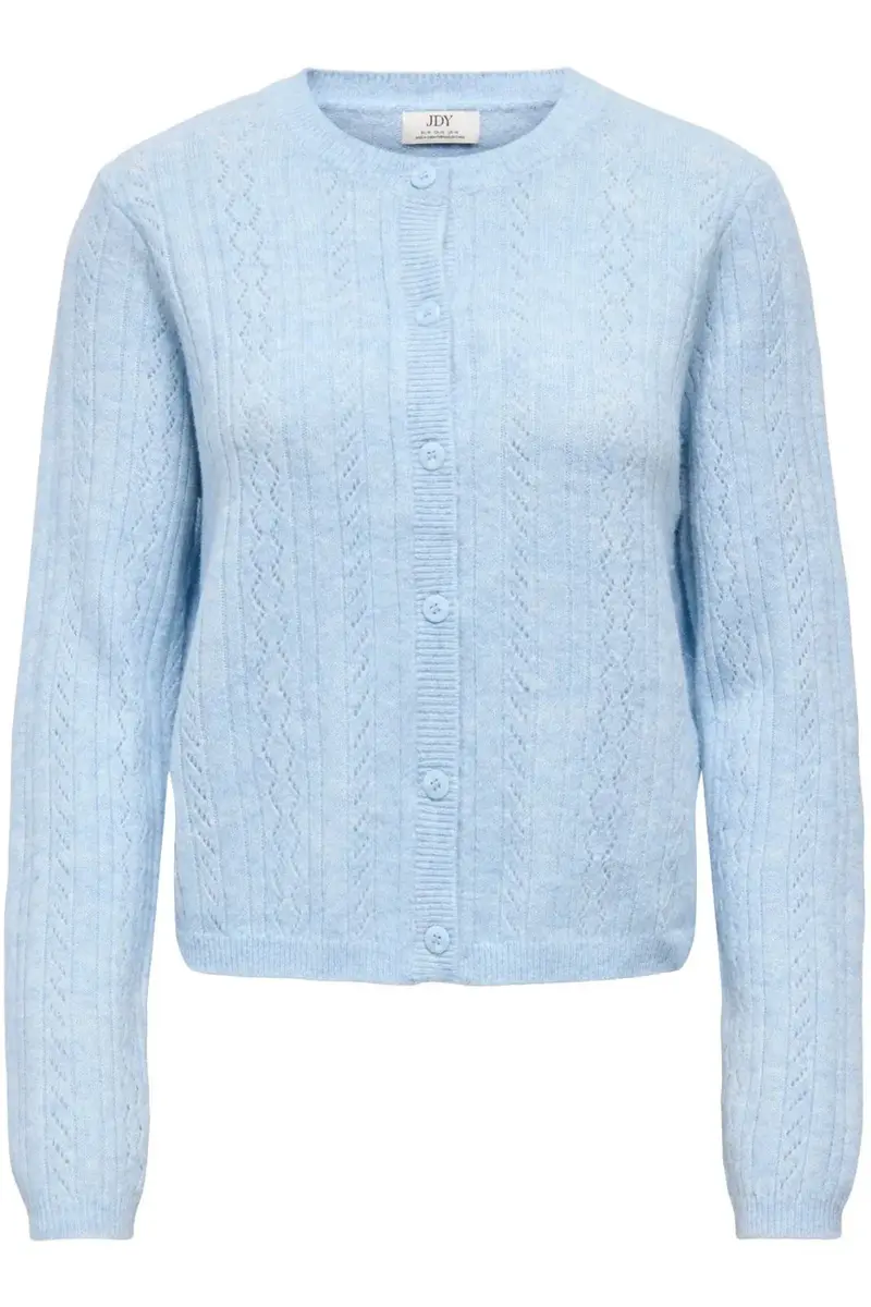 JDY - Jdyapril Life L/S O-Neck Cardigan Knt - 4989000 Cashmere Blue Melange