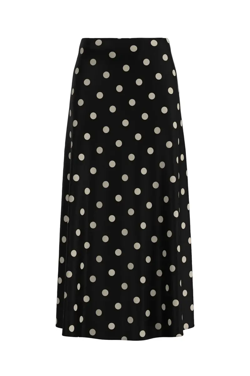 JDY - Jdyaya Life Maxi Skirt - 5064921 Chocolate Torte Whitecap Gray Dot