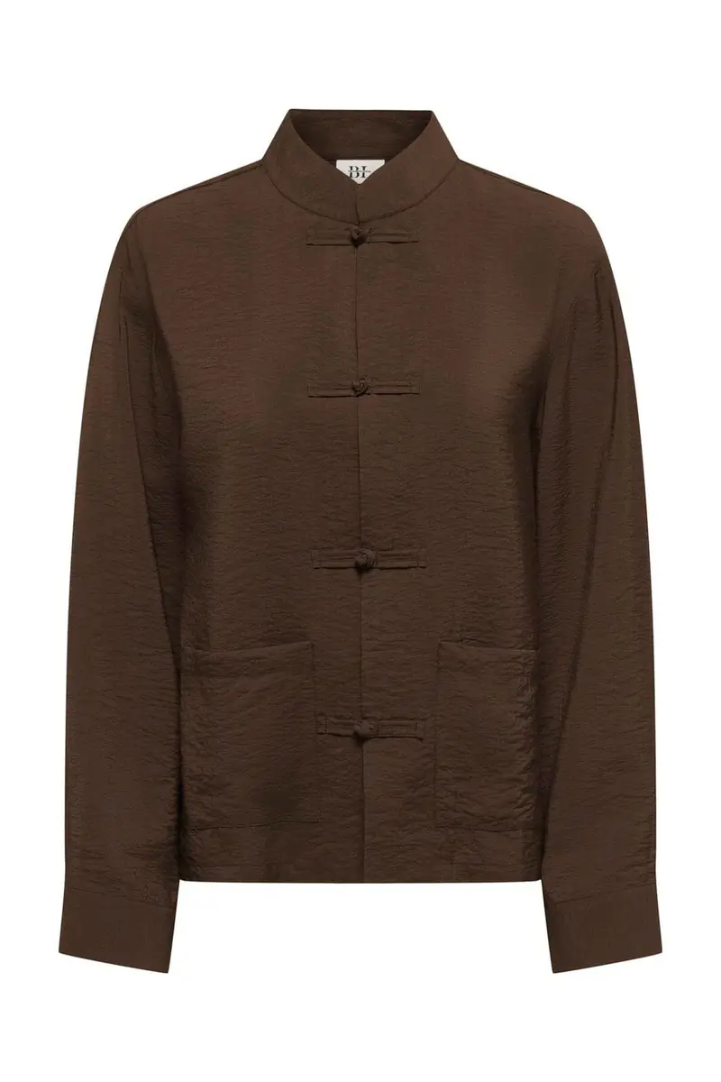 Jdy - Jdycilla L/S Napoleon Shirt - 5249379 Slate Black