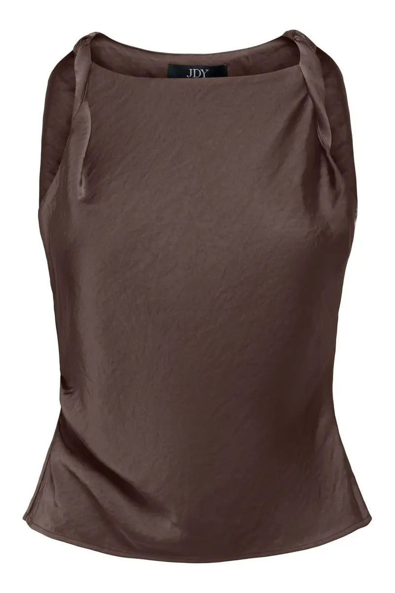 JDY - Jdycordelia Fitted S/L Top - 5172022 Chocolate Brown