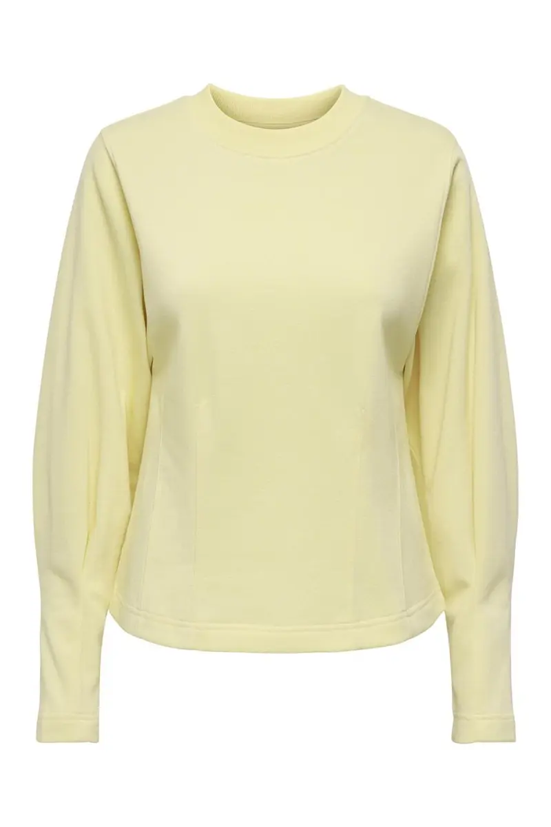 JDY - Jdycreame L/S Waisted Top - 4965729 Double Cream