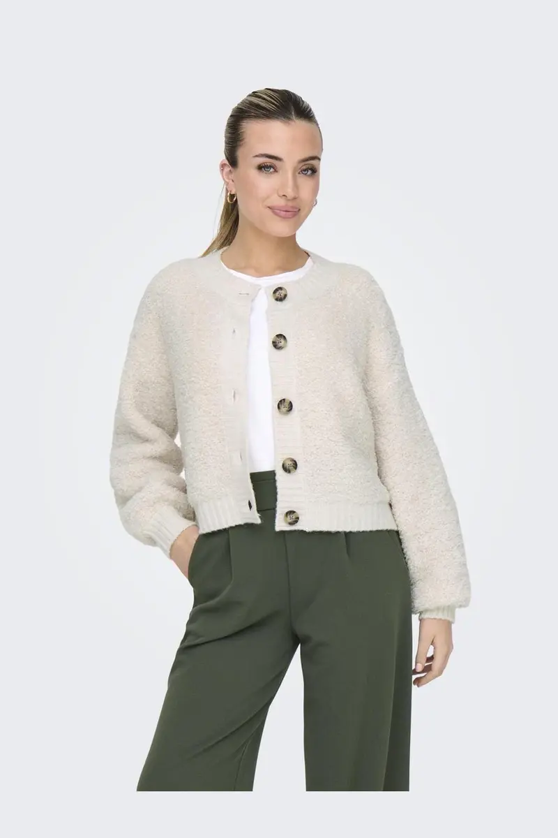 JDY - Jdyeira Life L/S Oneck Cardigan Knt - 4638737 Birch