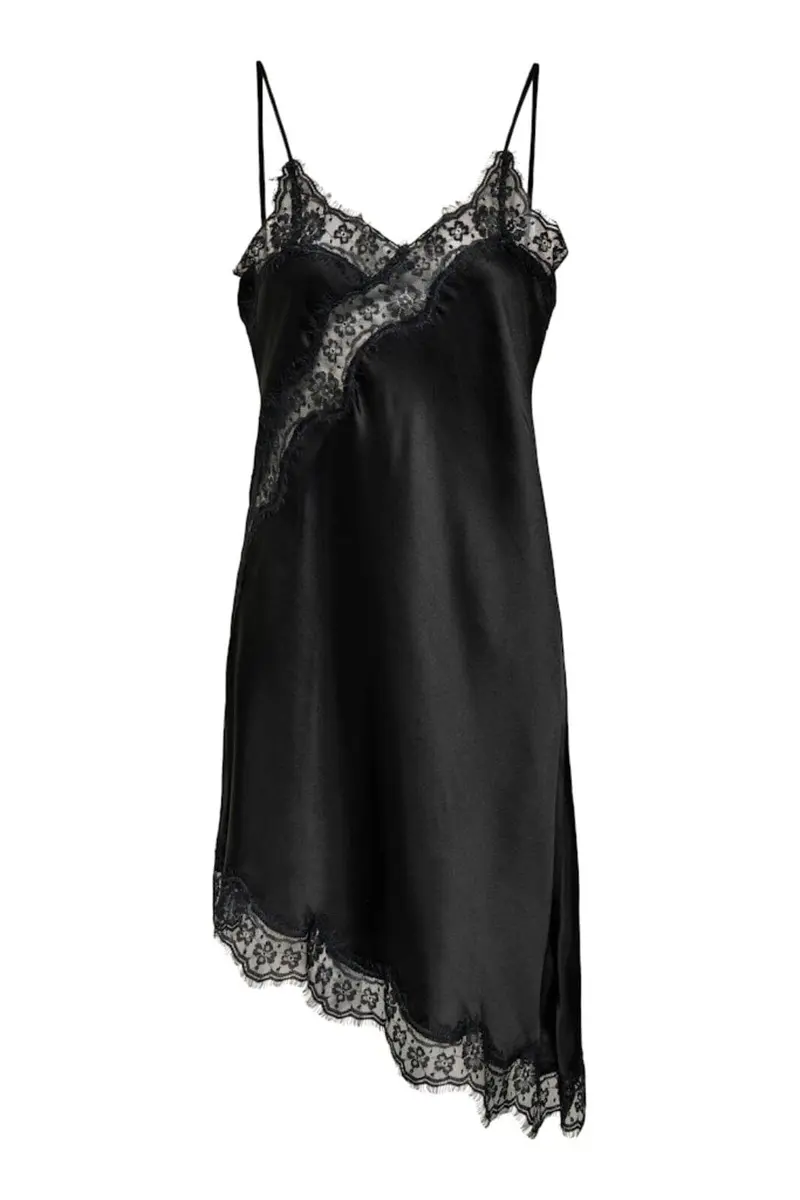 JDY - Jdyfifi S/L Asym Lace Dress - 5070991 Black
