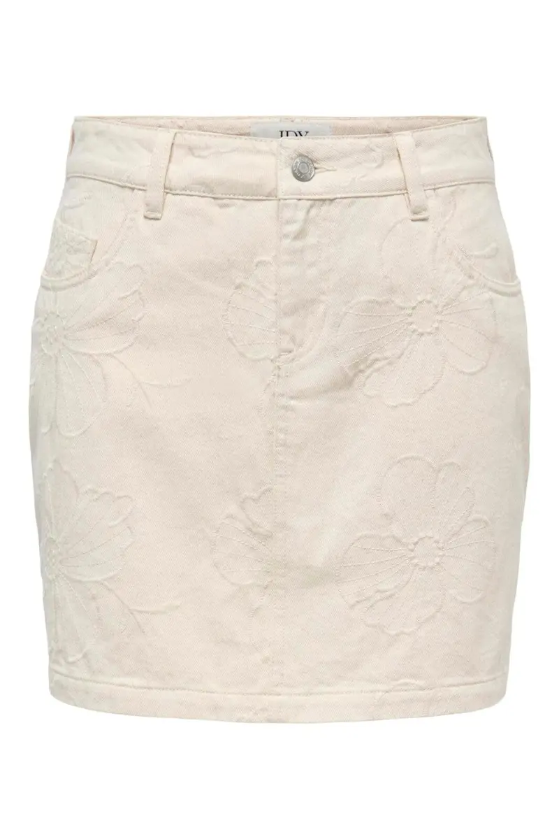 Jdy - Jdyhavanna Emb Skirt - 5140649 Ecru