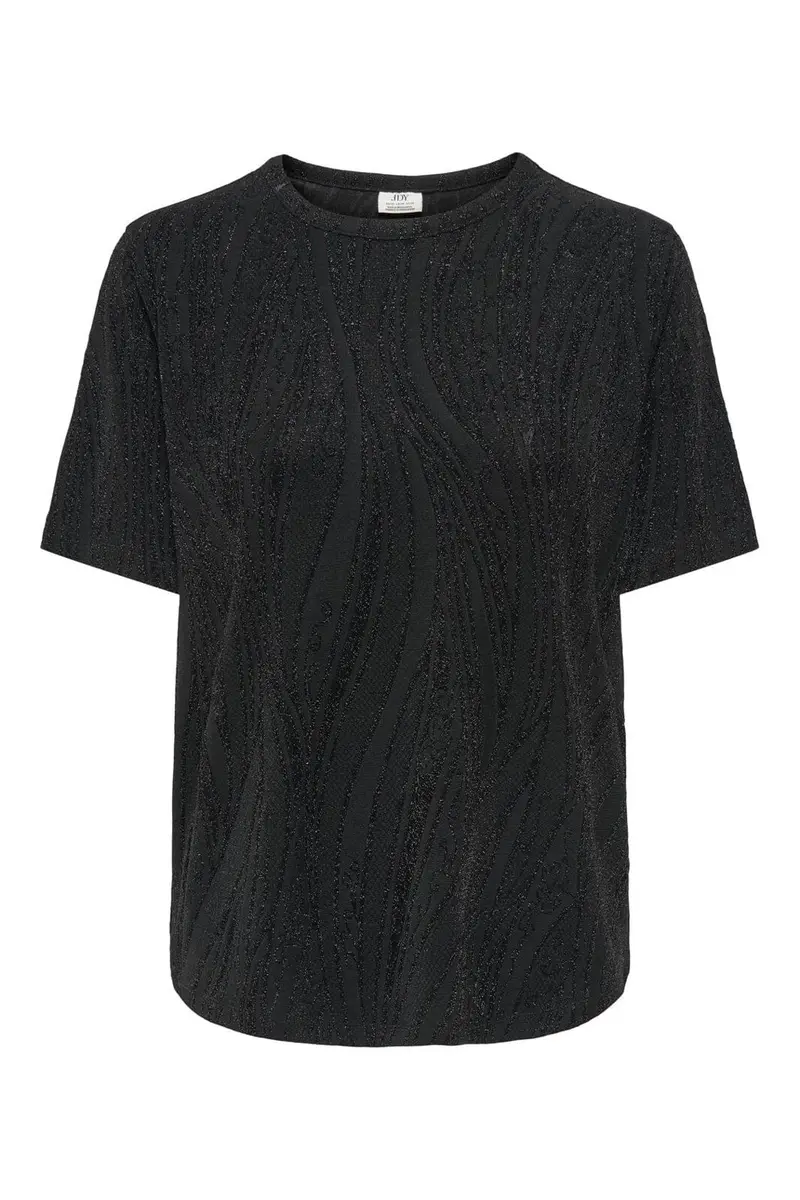 JDY - Jdykiwi S/S O Neck Top - 5173951 Black Glitter