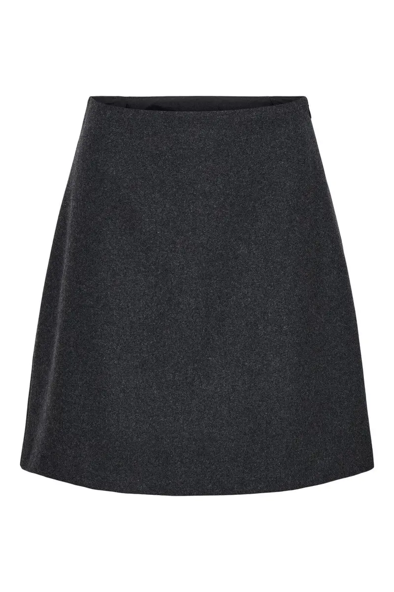JDY - Jdylibra Skirt Tlr - 4877741 Dark Grey Melange