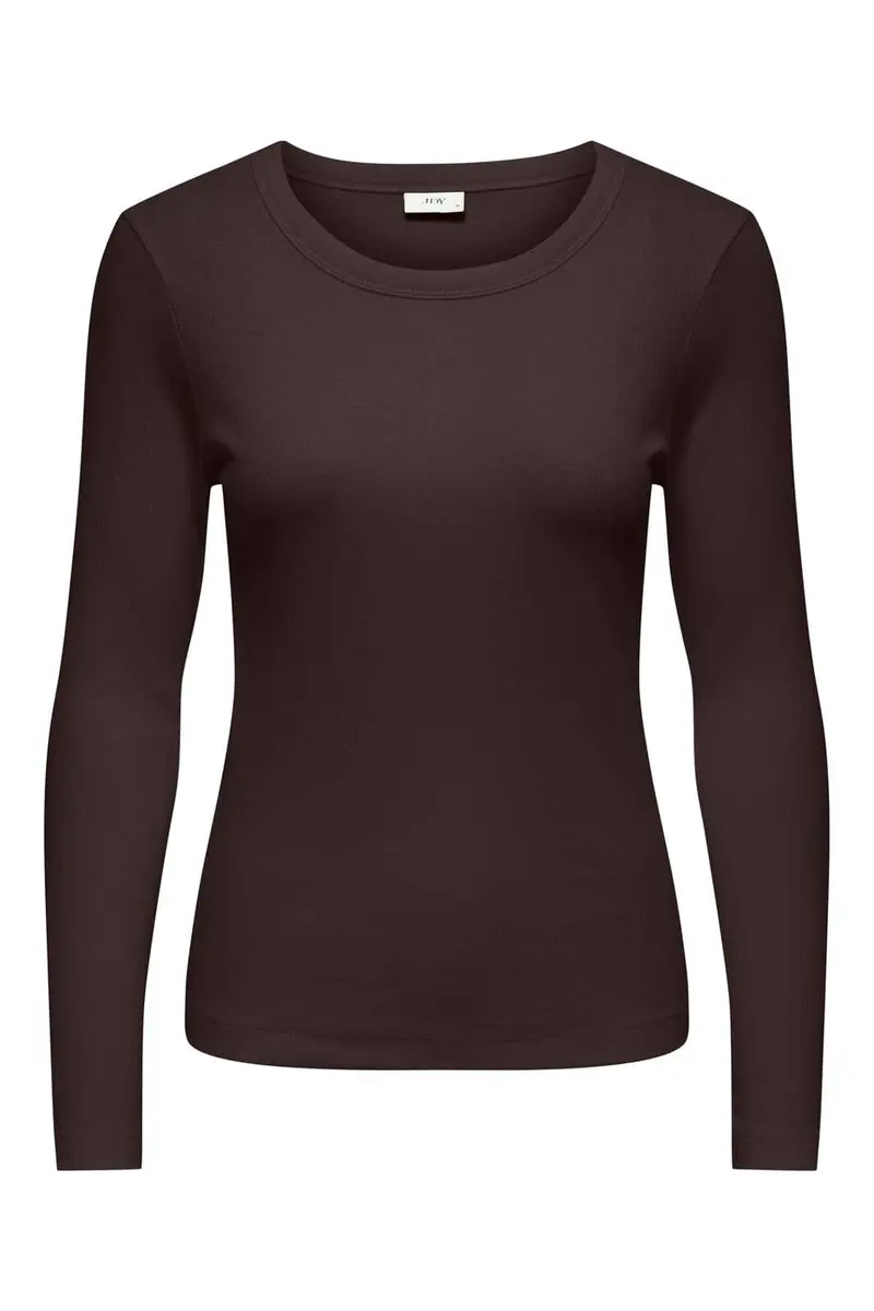 Jdy - Jdylucky L/S O Neck New Top - 5129391 Chocolate Torte