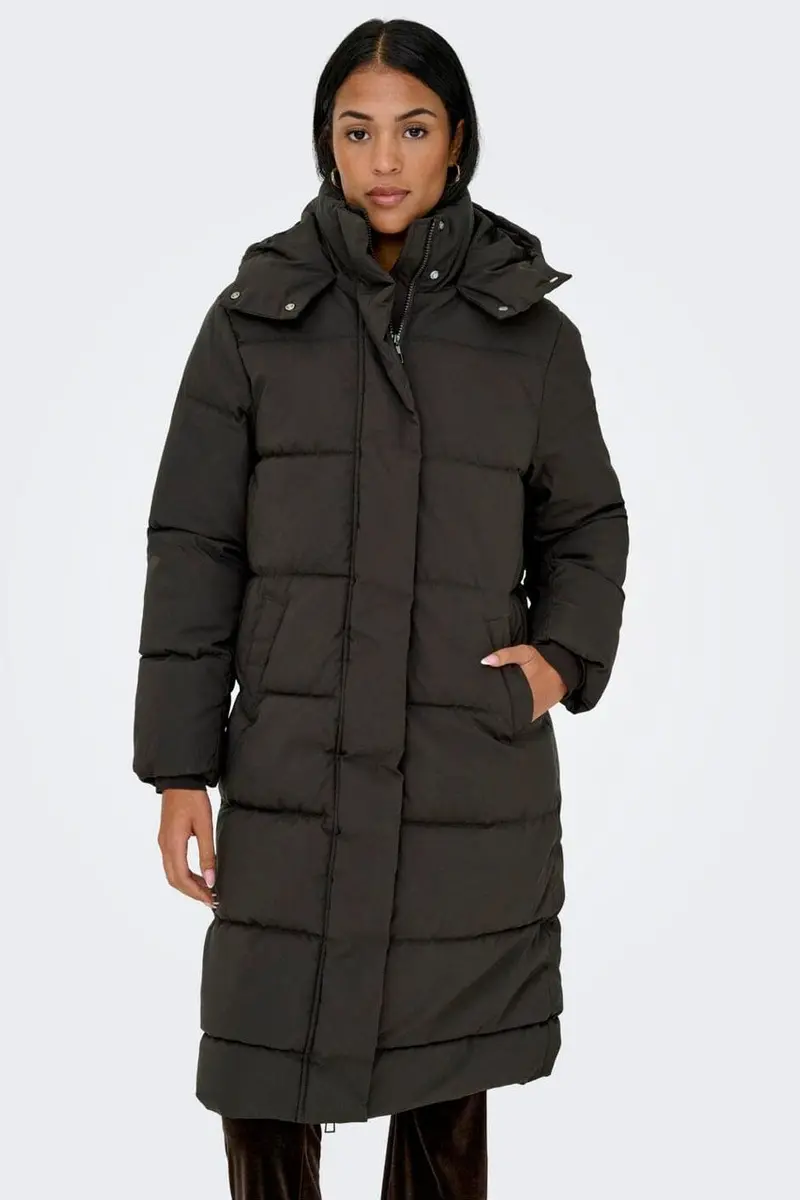 JDY - Jdymaja Long Padded Jacket Yfm - 5000375 Chocolate Torte Dtm Jdy Lining