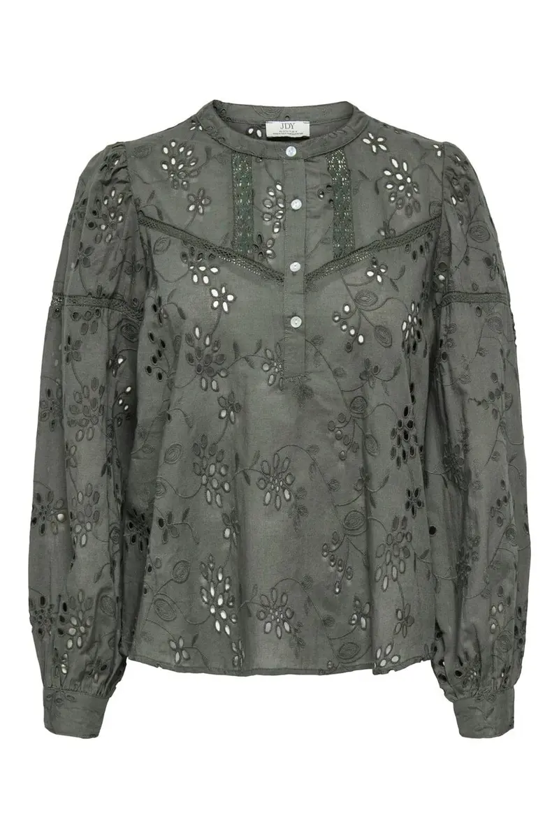 JDY - Jdymille L/S Anglaise Top - 5035195 Kambaba