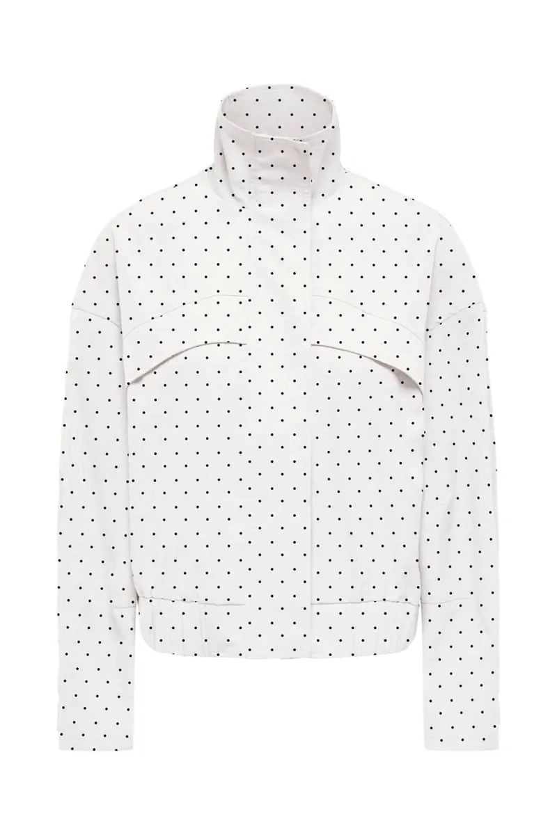 JDY - Jdynaomi L/S Jacket - 5095882 Cloud Dancer Black Dots