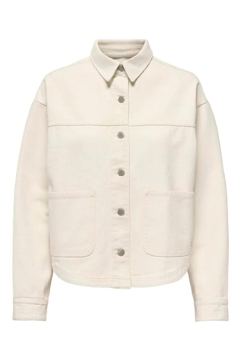 JDY - Jdynoma L/S Shacket - 4925072 Ecru