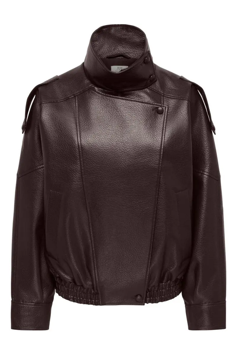 JDY - Jdyraye Pu Oversized Bomber Jacket - 5131697 Chocolate Torte