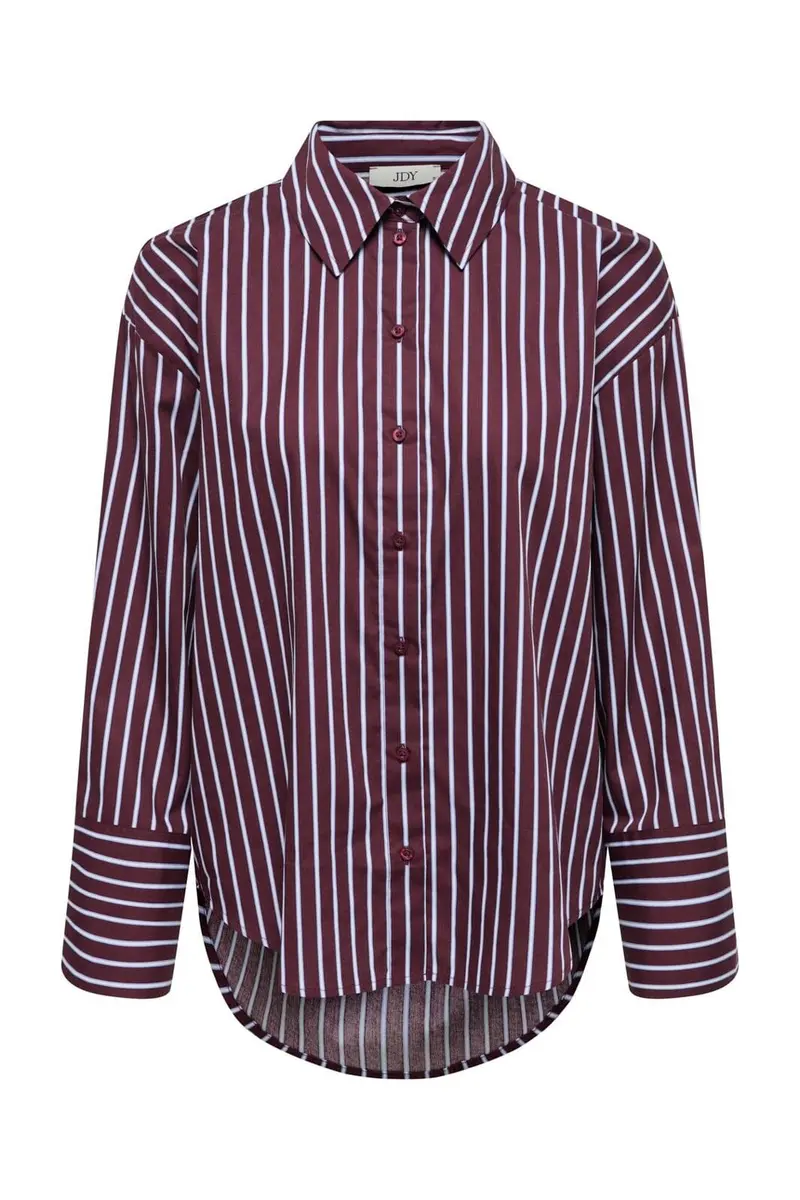 JDY - Jdyserena L/S Shirt - 5083220 Port Royale Cashmere Blue&Cloud Dancer