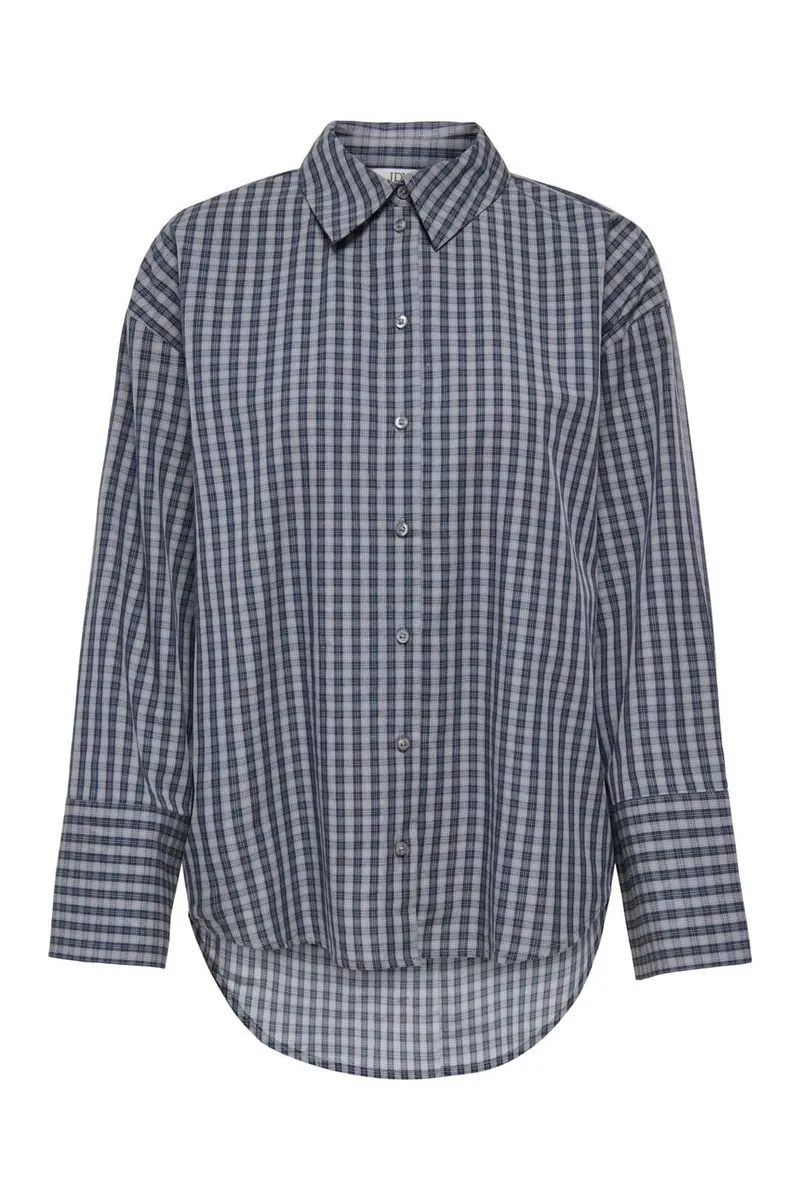 JDY - Jdyserena L/S Shirt - 5115070 Dark Grey Melange Black Iris