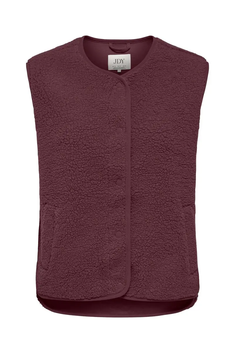 JDY - Jdysimina Teddy Waistcoat Qiq - 5118728 Windsor Wine
