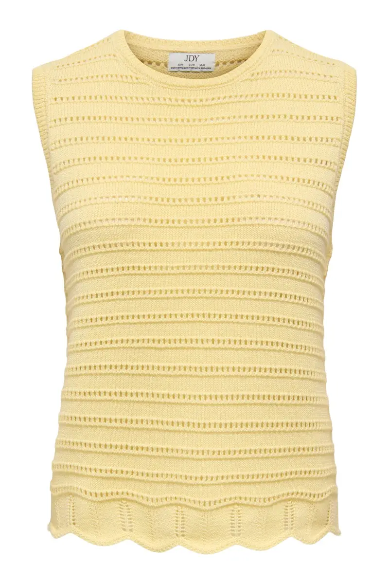 JDY - Jdytanja S/L O-Neck Top Knt - 5020387 Double Cream