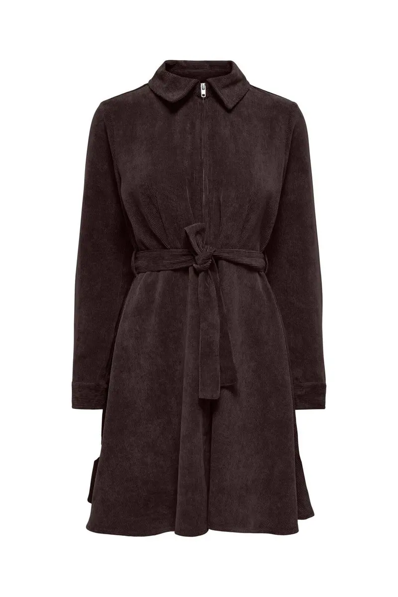 JDY - Jdyulla Ohio L/S Dress Dia - 5143844 Chocolate Torte
