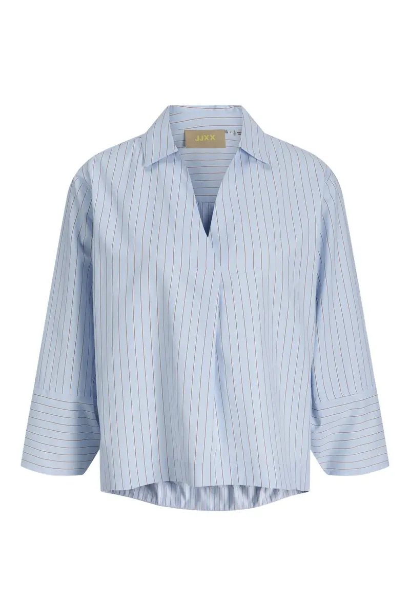 Jjxx - Jxcaro Poplin Ls Blouse - 4954863 Skyway Cabernet + Blanc De Blanc