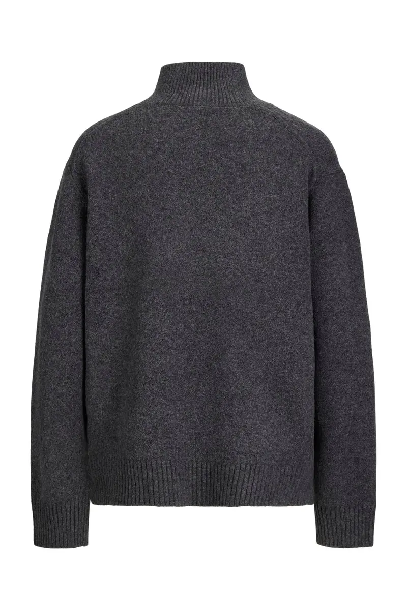 Jjxx - Jxcharlie High Neck Knit - 5057148 Dark Grey Melange