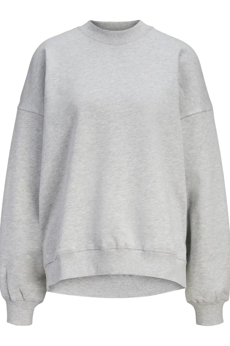 Jjxx - Jxcora Oversize Ls Crew Swt - 4949812 Light Grey Melange
