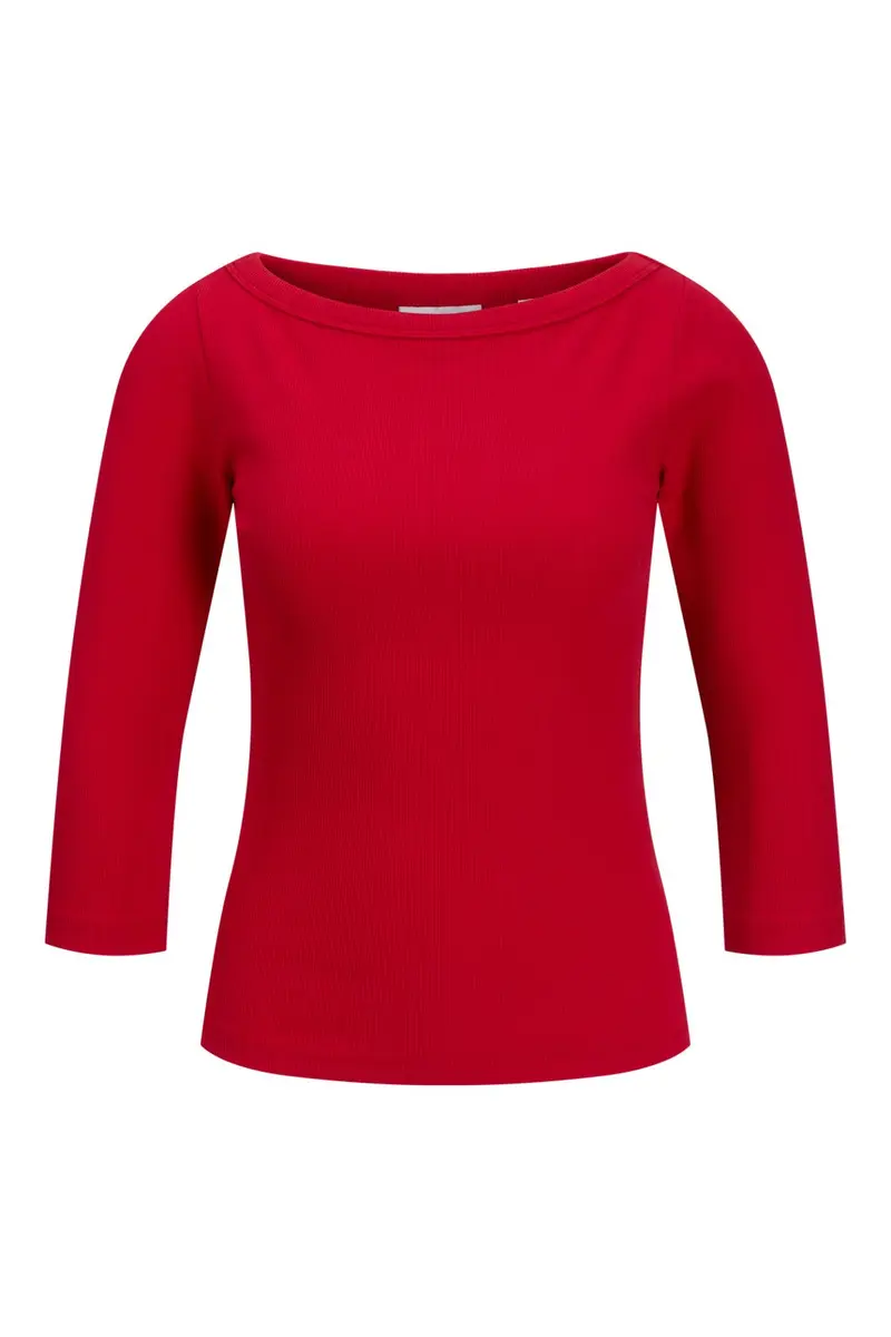 Jjxx - Jxfifi Str 3/4 Boatneck Top - 5144848 Tango Red