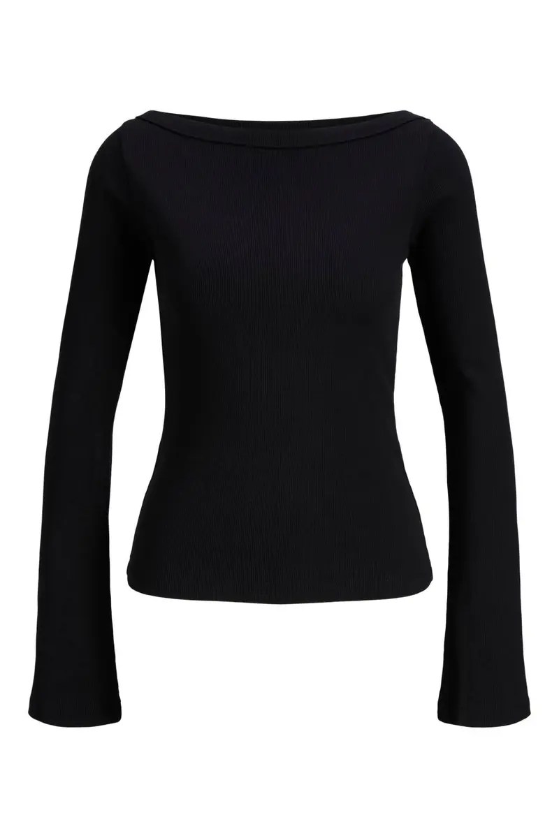 Jjxx - Jxfifi Str Boatneck Ls Wide Top - 5200677 Black