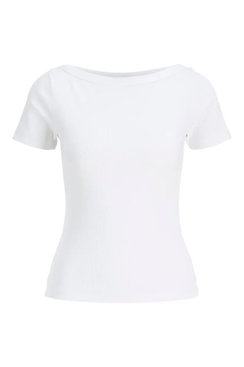 Jjxx - Jxfifi Str Ss Boatneck Tee - 5179395 Bright White