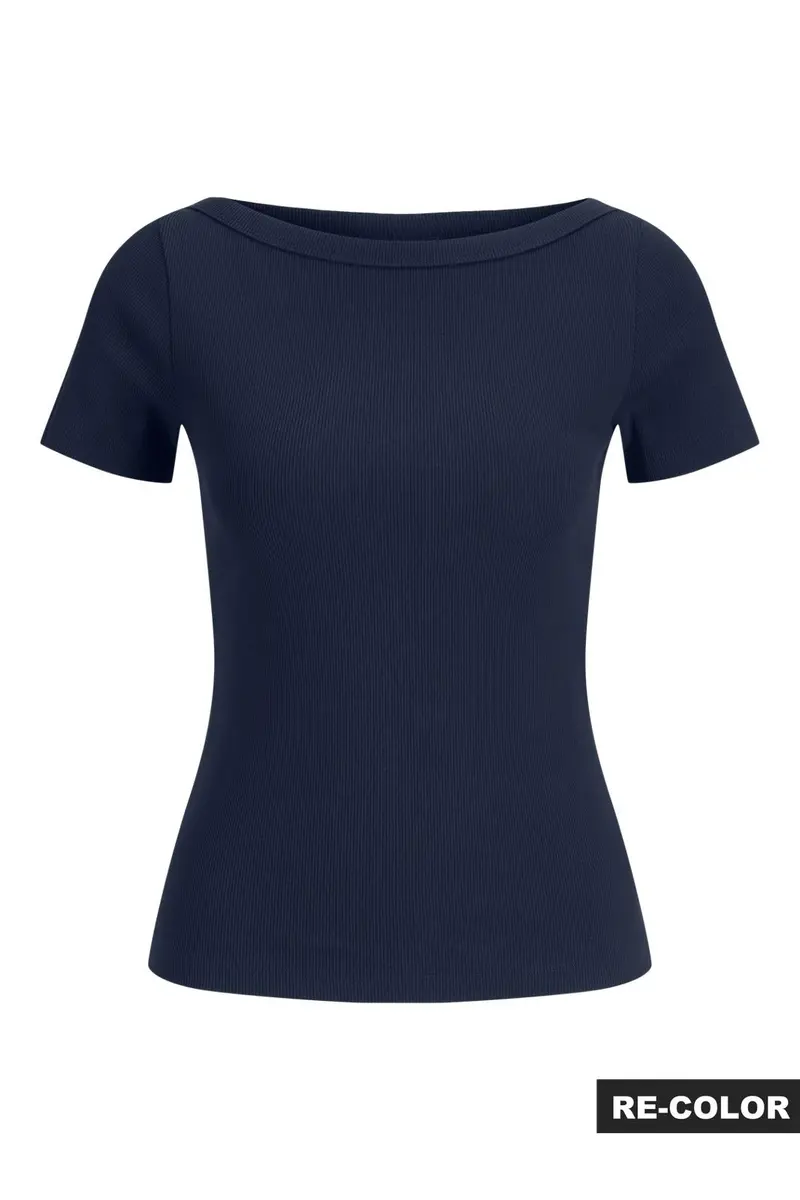 Jjxx - Jxfifi Str Ss Boatneck Tee - 5267249 Navy Blazer