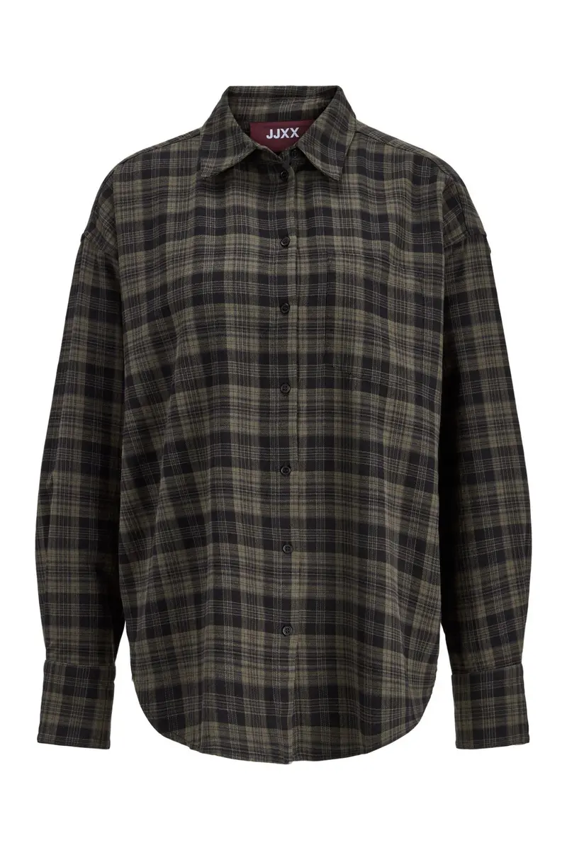 Jjxx - Jxjamie Check Flannel Ls Shirt - 5230193 Black Olive Night