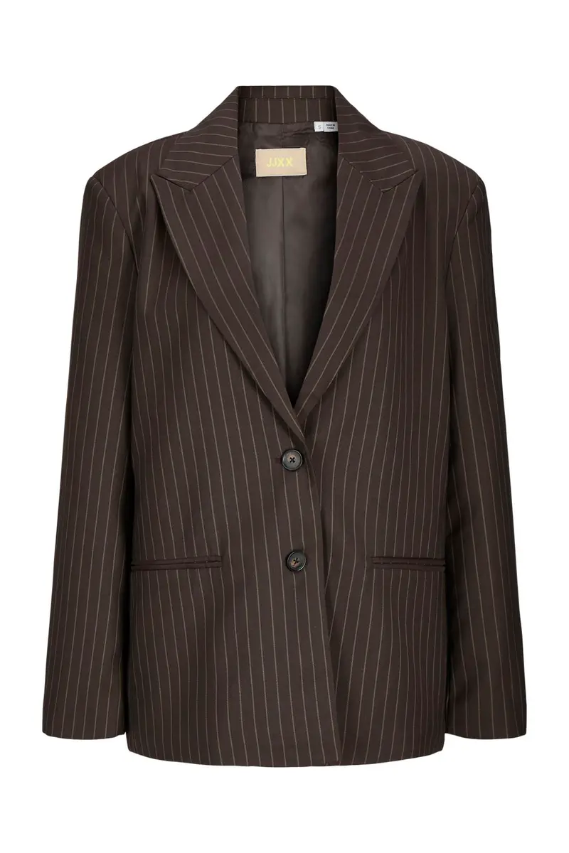 Jjxx - Jxmaya Ellis Relaxed Blazer Tlr - 5055197 Demitasse Pinstripe