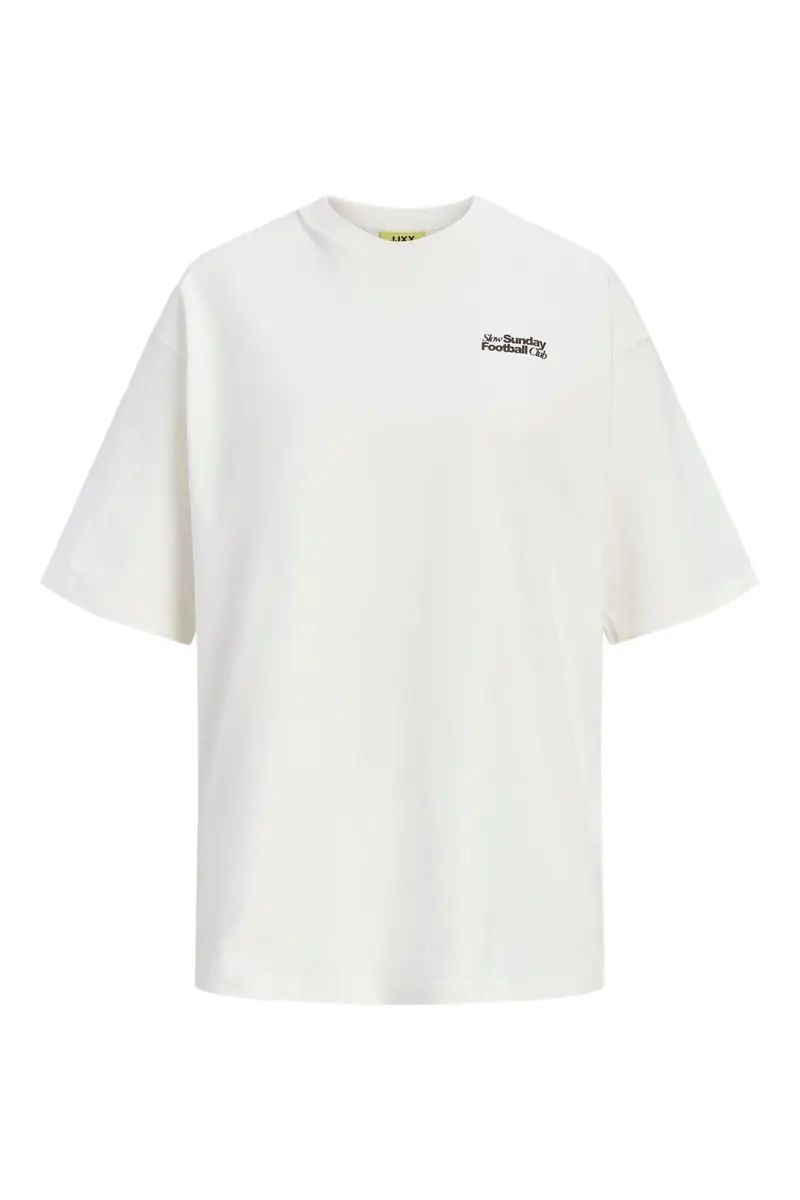 Jjxx - Jxmillow Loose Ss Tee Stydss26 - 5163387 Cloud Dancer Sunday Football