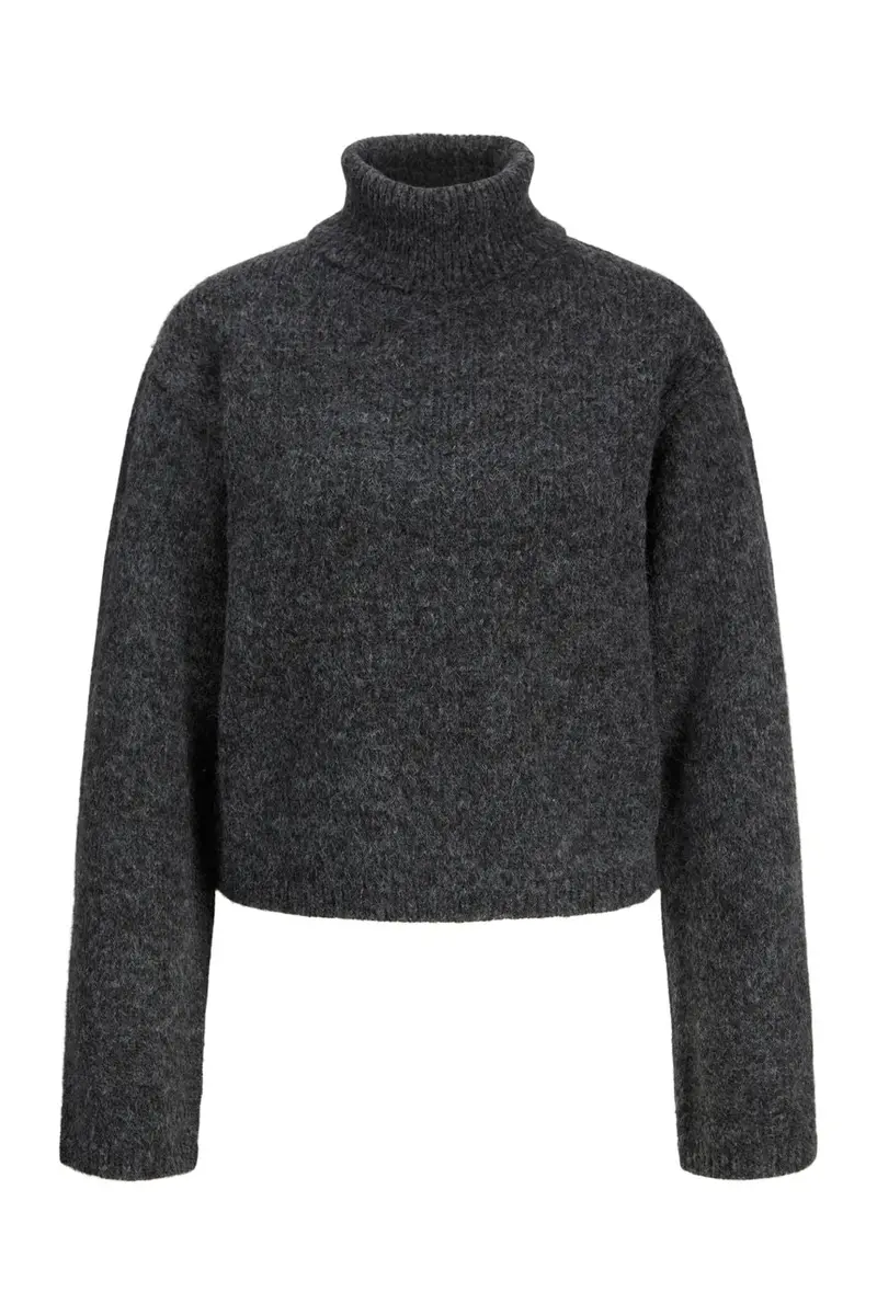 Jjxx - Jxrosanna Roll Neck Knit - 4898557 Dark Grey Melange