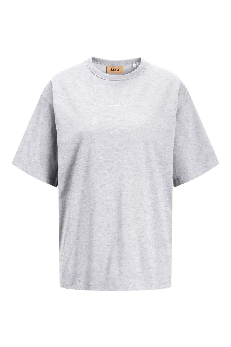 Jjxx - Jxstudio Vesterbro Loose Tee - 4867444 Light Grey Melange Bright White Jjxx Logo