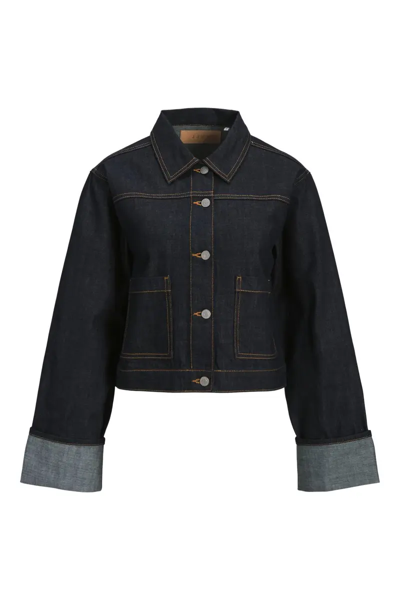 Jjxx - Jxvega Denim Jacket Fold Up R269 - 4825511 Dark Blue Denim